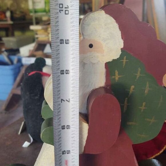 Handcrafted Wooden Rocking Santa - Picture 3 of 5